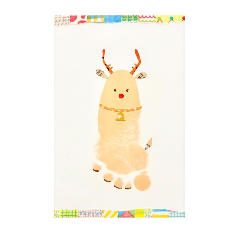 トナカイ クリスマス 足形 赤ちゃんの 今 を残す手形アートpetapeta Art