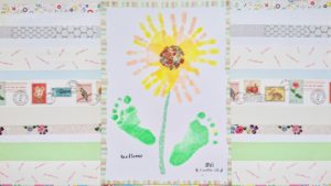 手形足形アート ひまわりの作り方 赤ちゃんの 今 を残す手形アートpetapeta Art 赤ちゃんの 今 を残す手形アートpetapeta Art