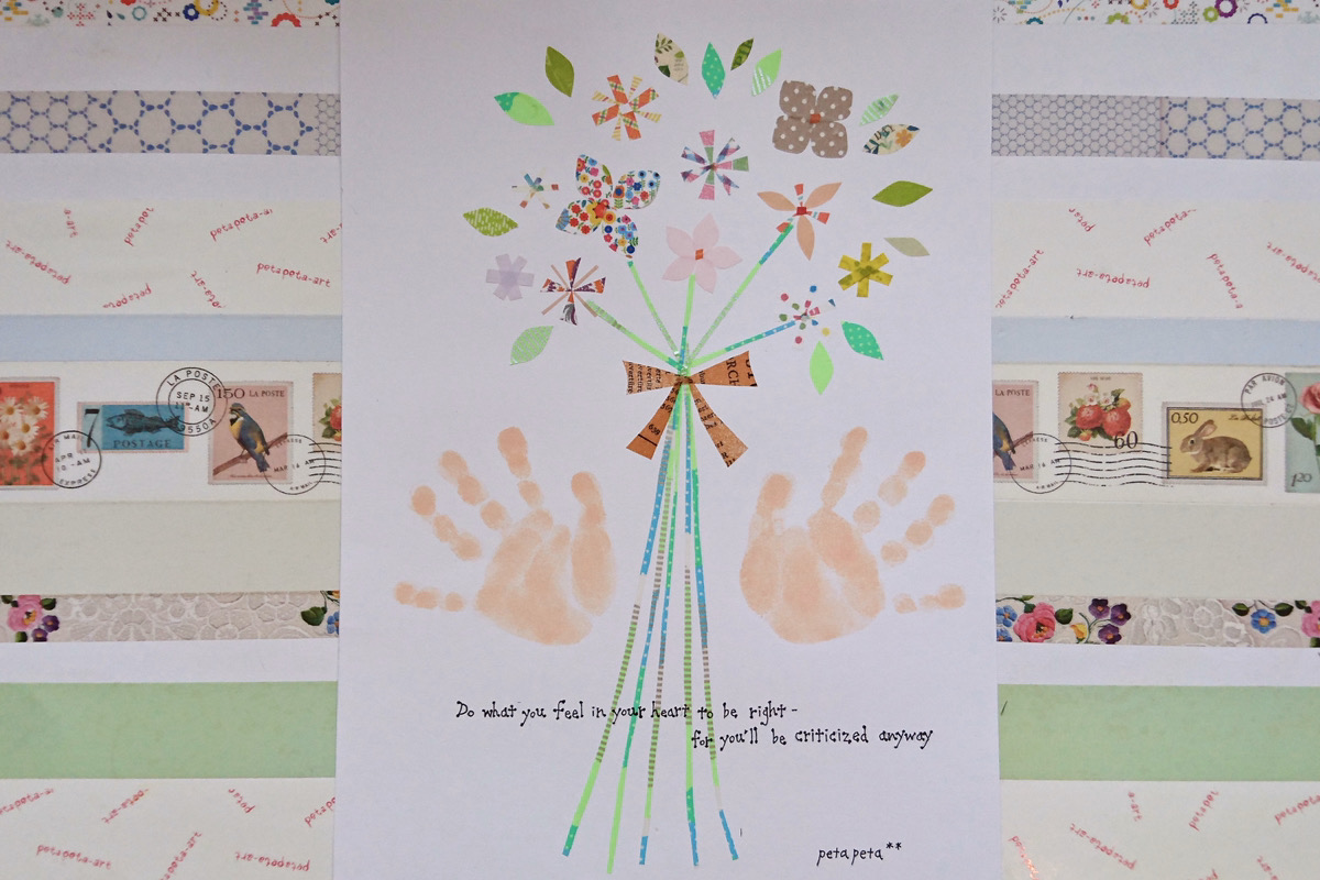 手形アート 花びらの作り方 赤ちゃんの 今 を残す手形アートpetapeta Art 赤ちゃんの 今 を残す手形アートpetapeta Art